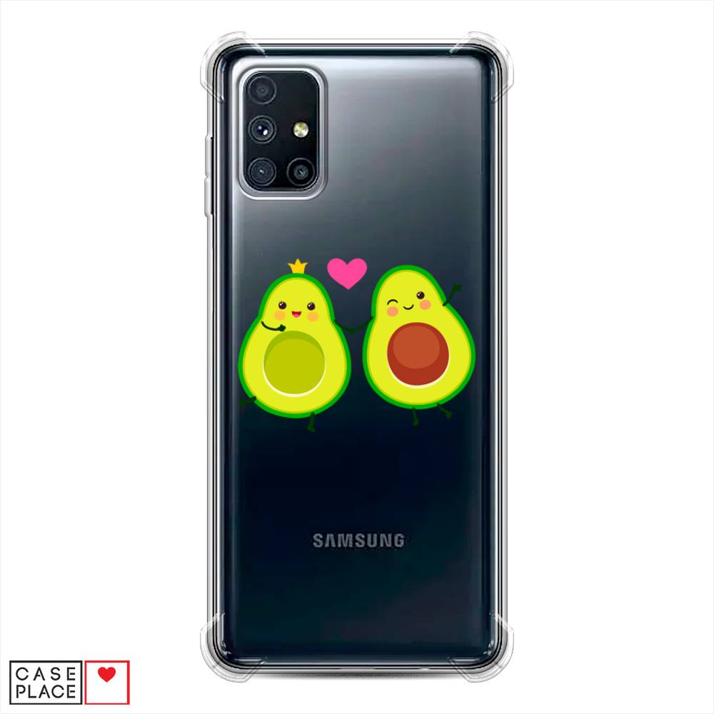 фото Противоударный силиконовый чехол "авокадо любят" на samsung galaxy m51 awog