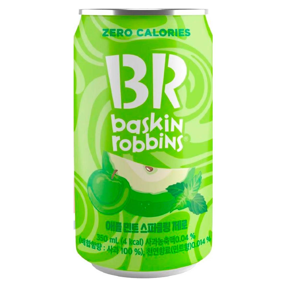 

Газированный напиток Baskin Robbins Apple Mint Zero со вкусом яблока и мяты, 350 мл