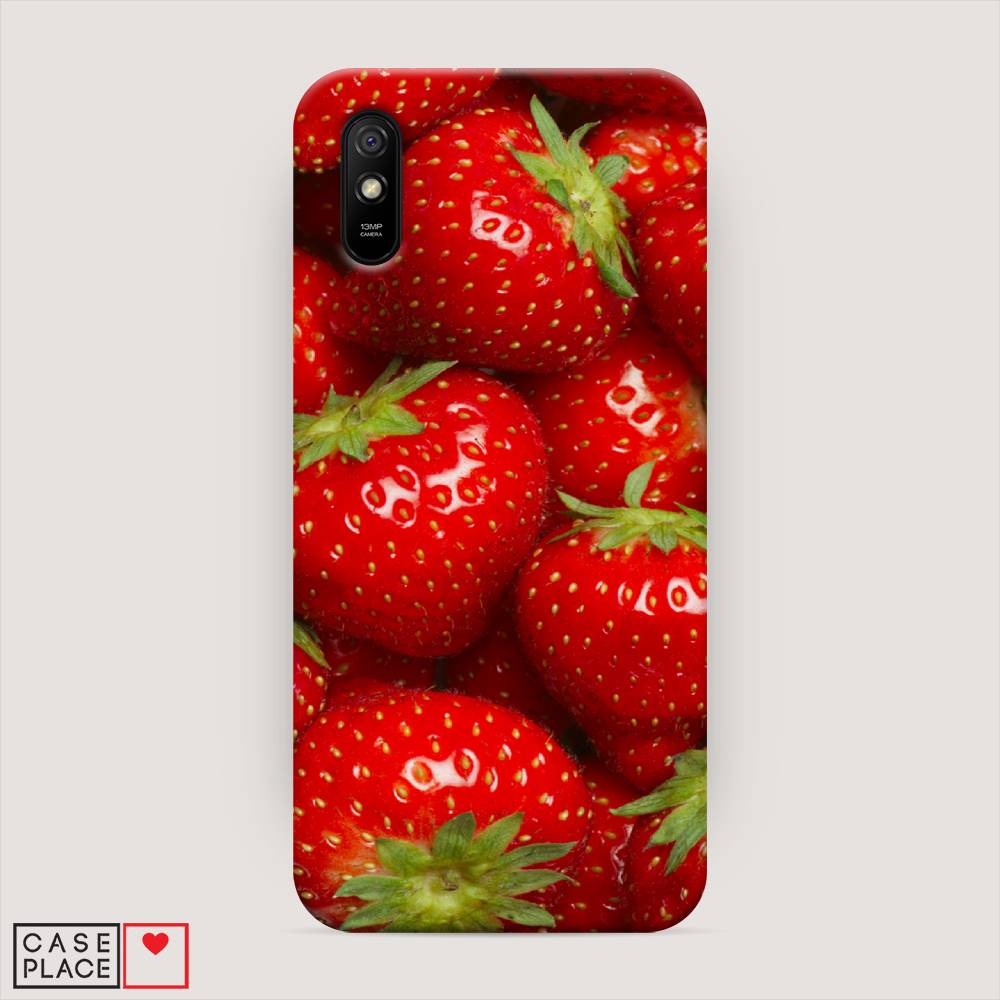 

Пластиковый чехол "Клубника" на Xiaomi Redmi 9A, 38920-7