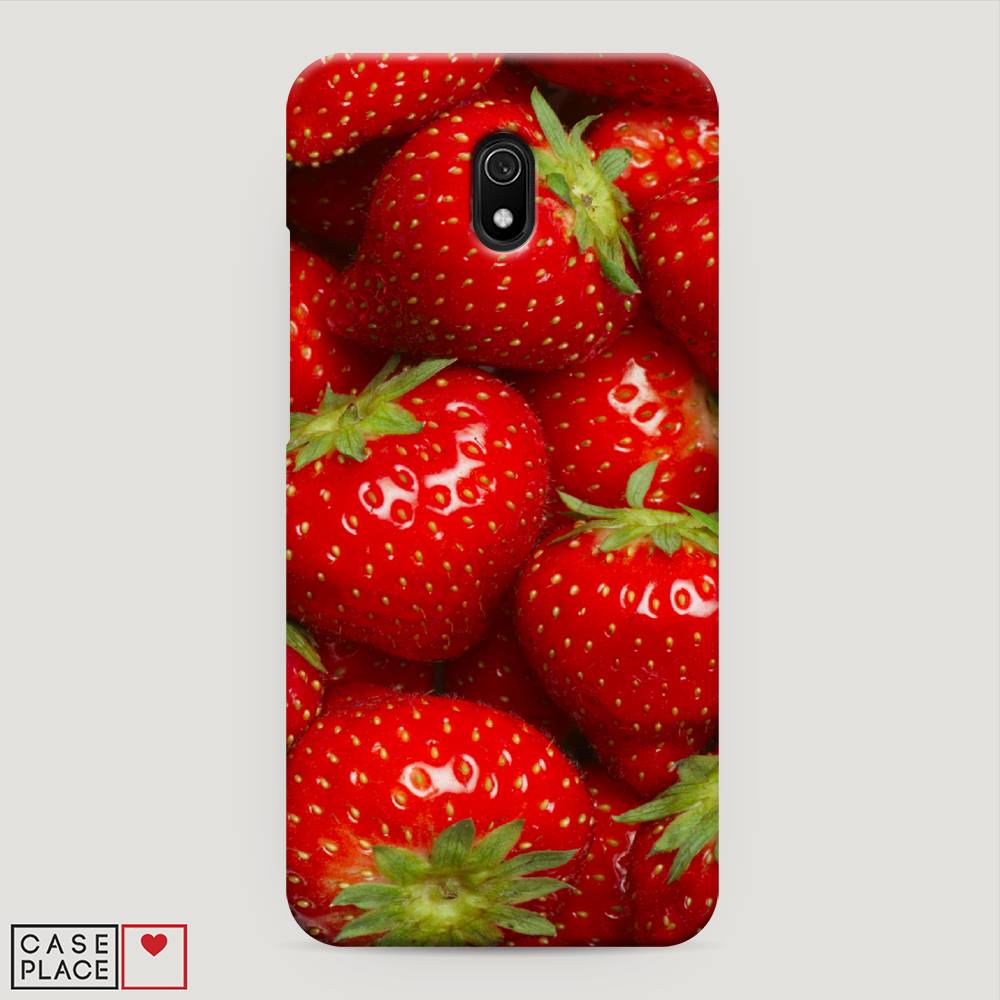 

Пластиковый чехол "Клубника" на Xiaomi Redmi 8A, 37220-7