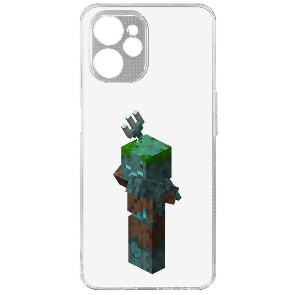 

Чехол Minecraft-Утопленник для Realme 9i 5G, Прозрачный