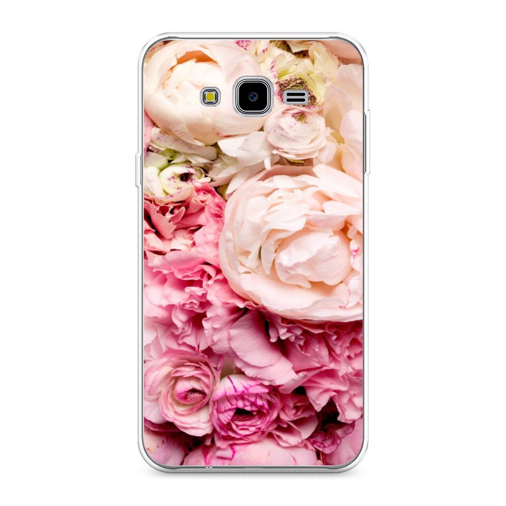

Чехол Awog на Samsung Galaxy J7 Neo "Пионы яркие", Розовый, 25350-8