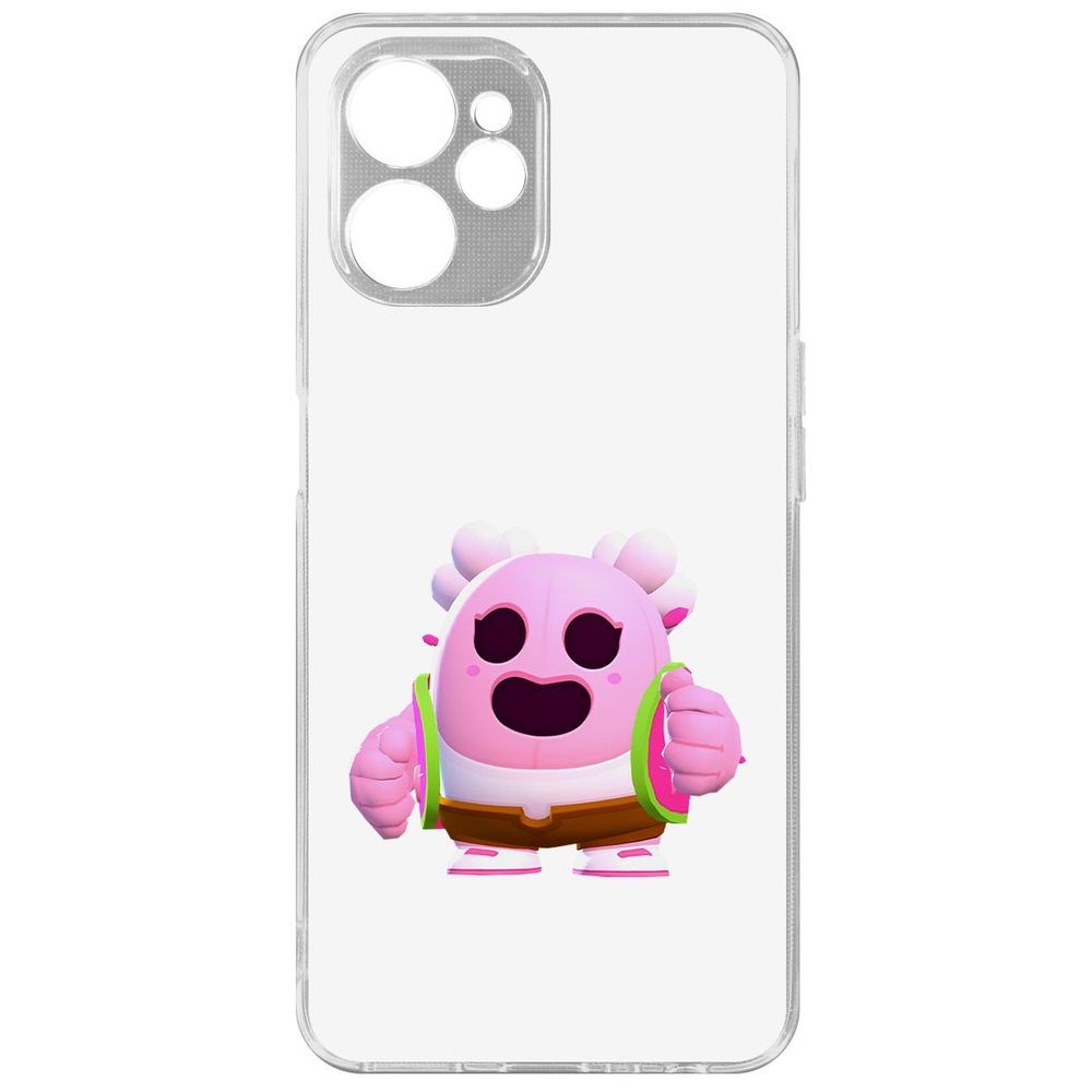 

Чехол Brawl Stars-Сакура Спайк для Realme 9i 5G, Прозрачный