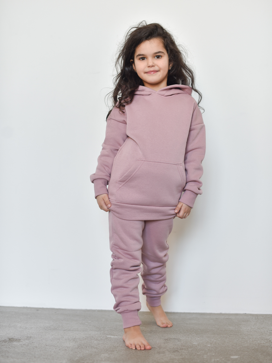 

Костюм детский с начесом LikeRostik для мальчика, для девочки, размер 110, пудра, Розовый, blizard