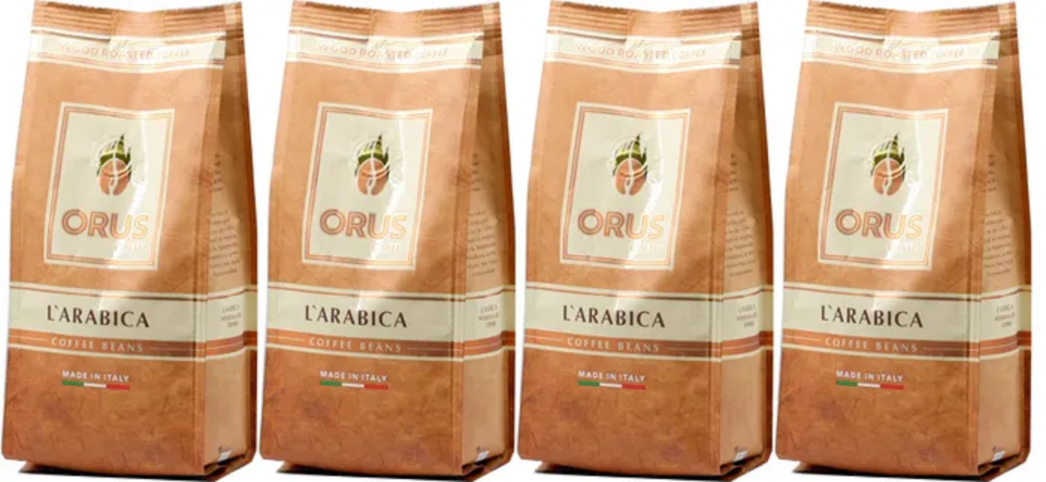 

Кофе в зернах L'ARABICA ORUS CAFFE 220 гр. х 4 шт., L'Arabica