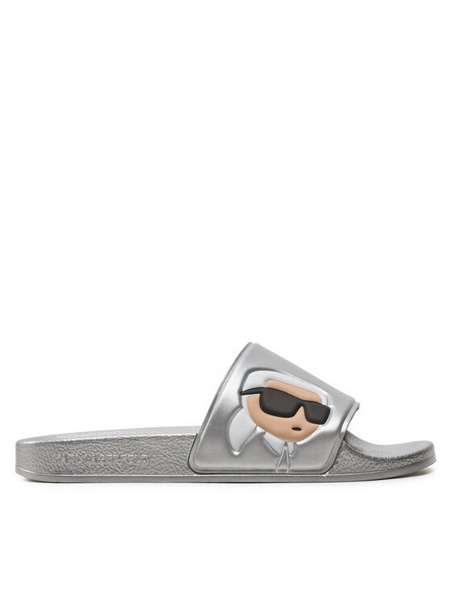 Сланцы женские Karl Lagerfeld KL80905N серебристые 38 EU