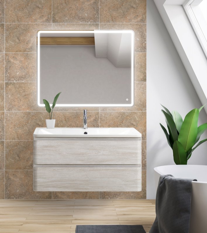 фото Тумба для комплекта belbagno albano-900-2c-so-rvb rovere vintage bianco