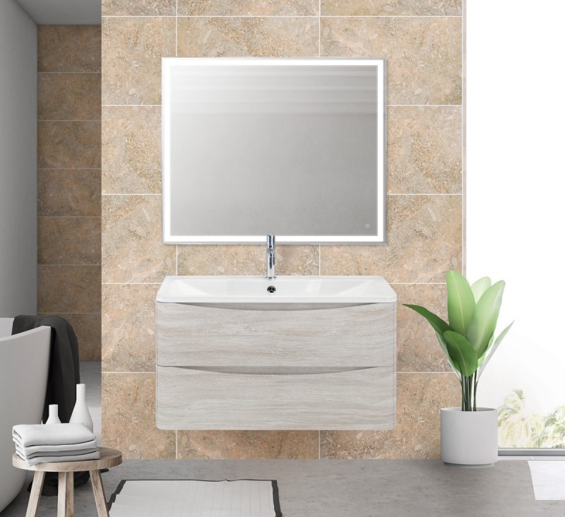 фото Тумба для комплекта belbagno acqua-900-2c-so-rvb rovere vintage bianco