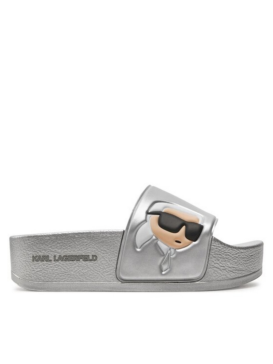 Сланцы женские Karl Lagerfeld KL80805N серебристые 40 EU