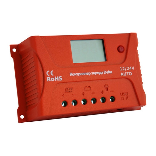 Контроллер Delta PWM 2420 красный регулируемый концевой зажим для модулей 30 45 мм delta solar