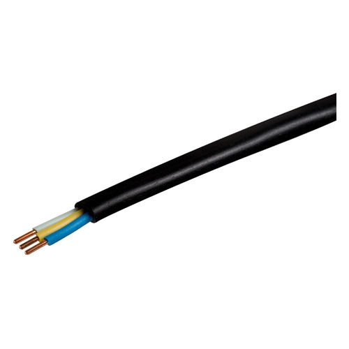 Кабель Альфакабель ВВГП-нг(А) LS 3x2.5мм2 100м ГОСТ медь черный (656681) твердый плоский негорючий малодымный кабель ввгп нга элпрокабель