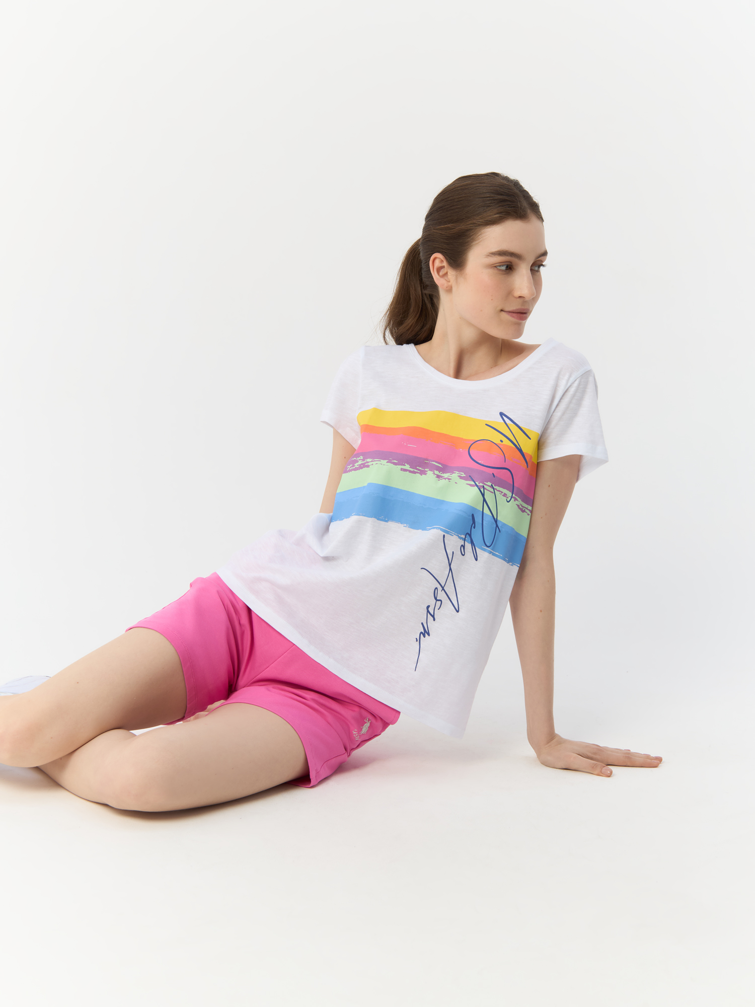 

Футболка женская U.S. POLO Assn. G082GL0110GOBU белая XS, Белый, G082GL0110GOBU
