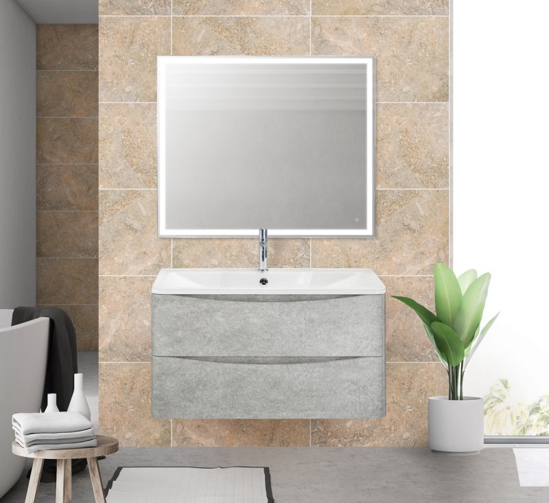 фото Тумба для комплекта belbagno acqua-800-2c-so-cvg cemento verona grigio