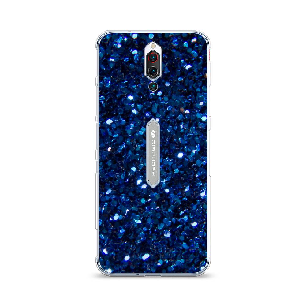

Чехол Awog "Синие блестки рисунок" для ZTE Red Magic 5S