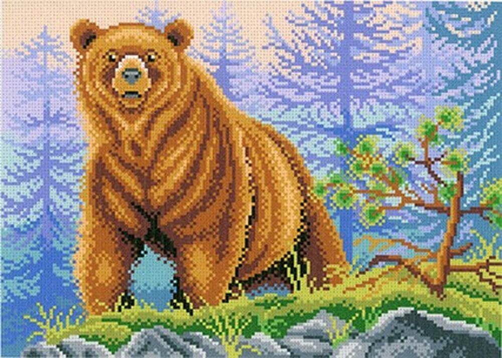 

Рисунок на ткани «Хозяин леса»
