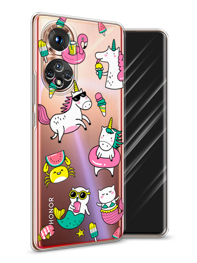 

Чехол Awog на Honor 50 "На отдыхе", Белый;голубой;розовый, 6105450-2