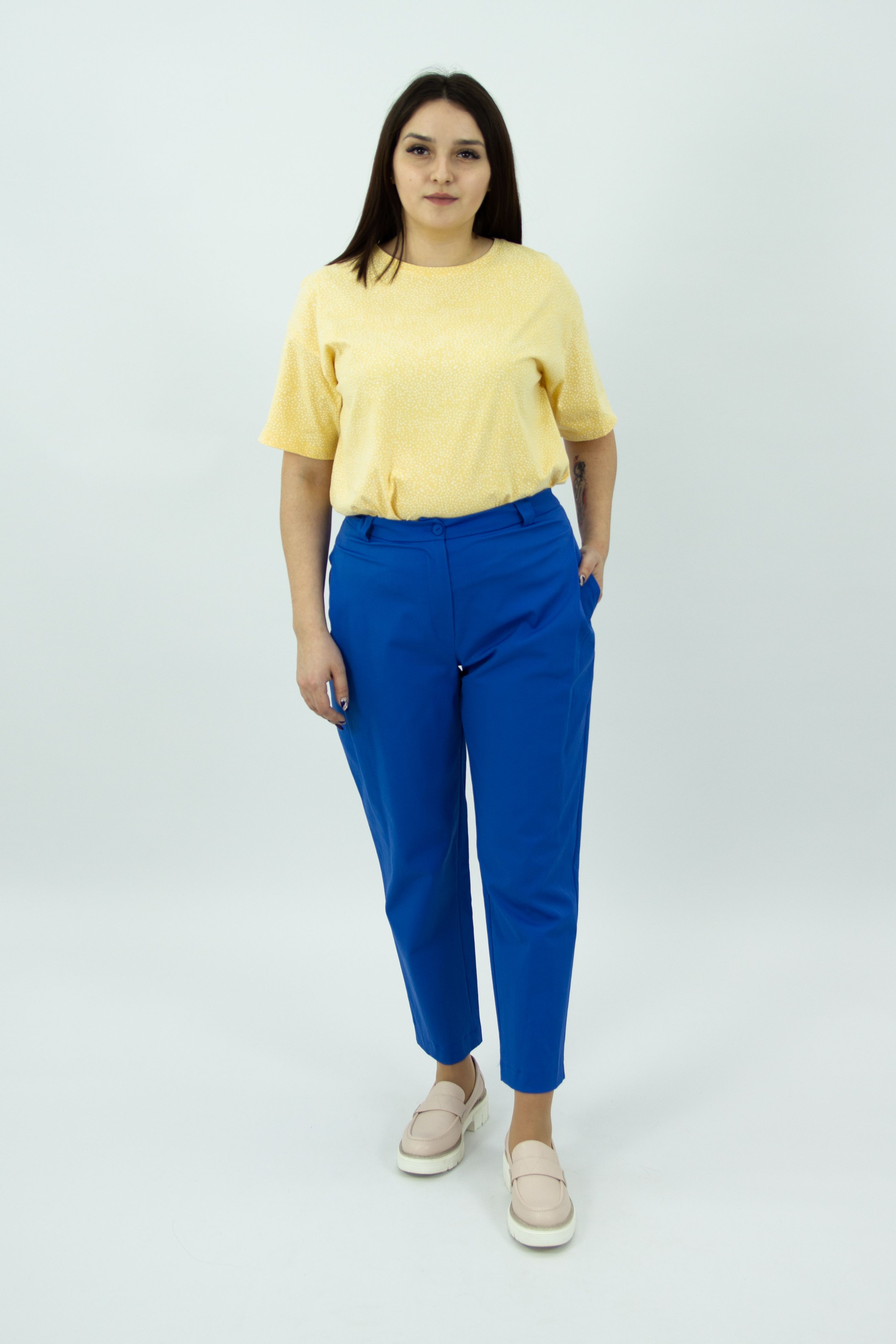 

Брюки женские 365 clothes 15505534.00 синие 54 RU, Синий, 15505534.00