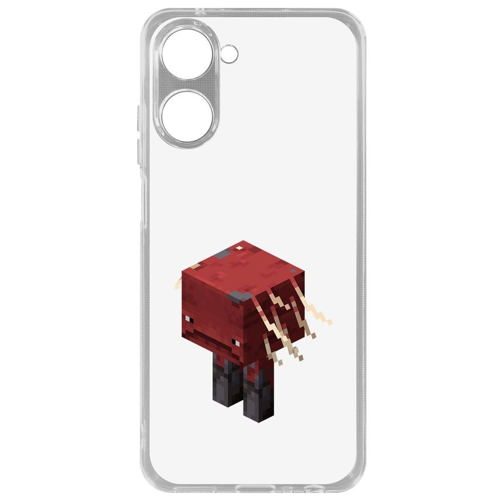 

Чехол Minecraft-Страйдер для Realme 10 4G, Прозрачный