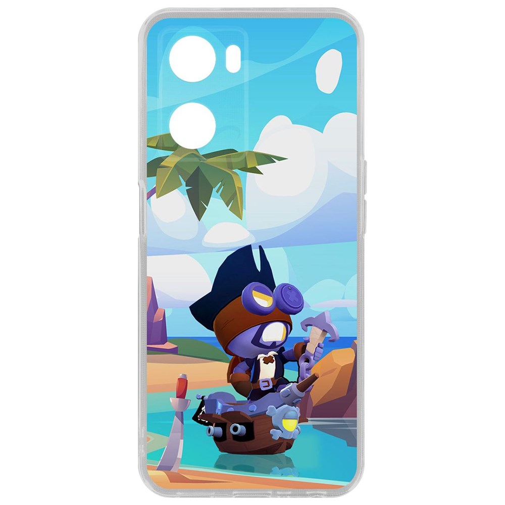 

Чехол Brawl Stars-Темный Корсар Карл для Oppo A57s, Прозрачный