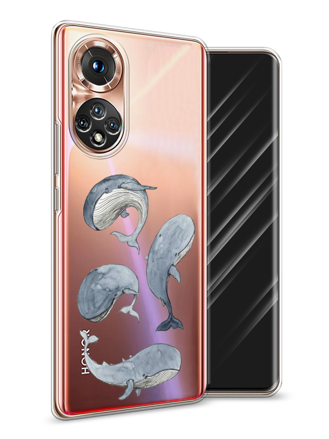 

Чехол Awog на Honor 50 "Киты", Белый;прозрачный;голубой, 6105450-1