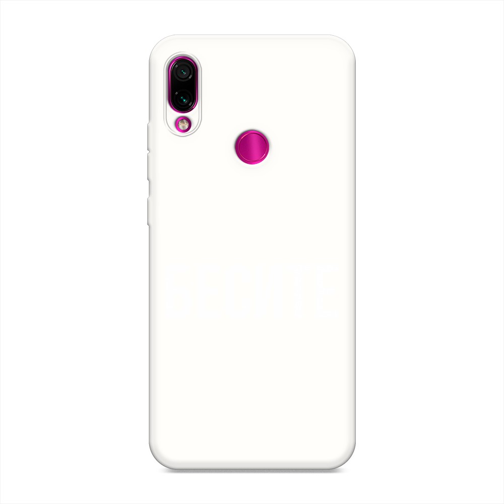 фото Матовый силиконовый чехол "бесите" на xiaomi redmi note 7 awog