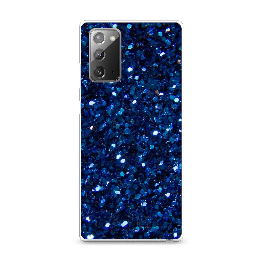 

Чехол Awog "Синие блестки рисунок" для Samsung Galaxy Note 20