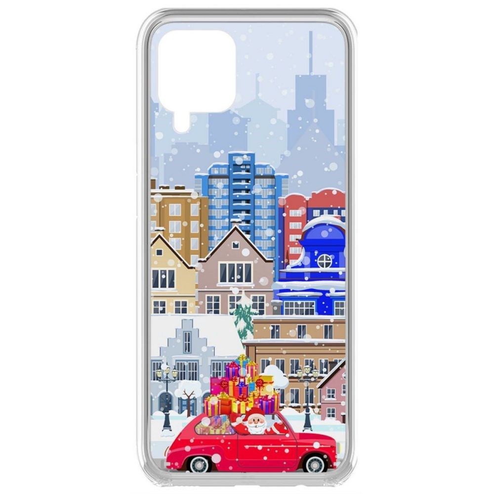 

Чехол-накладка Krutoff Clear Case Везем подарки для Samsung Galaxy A12 (A125)