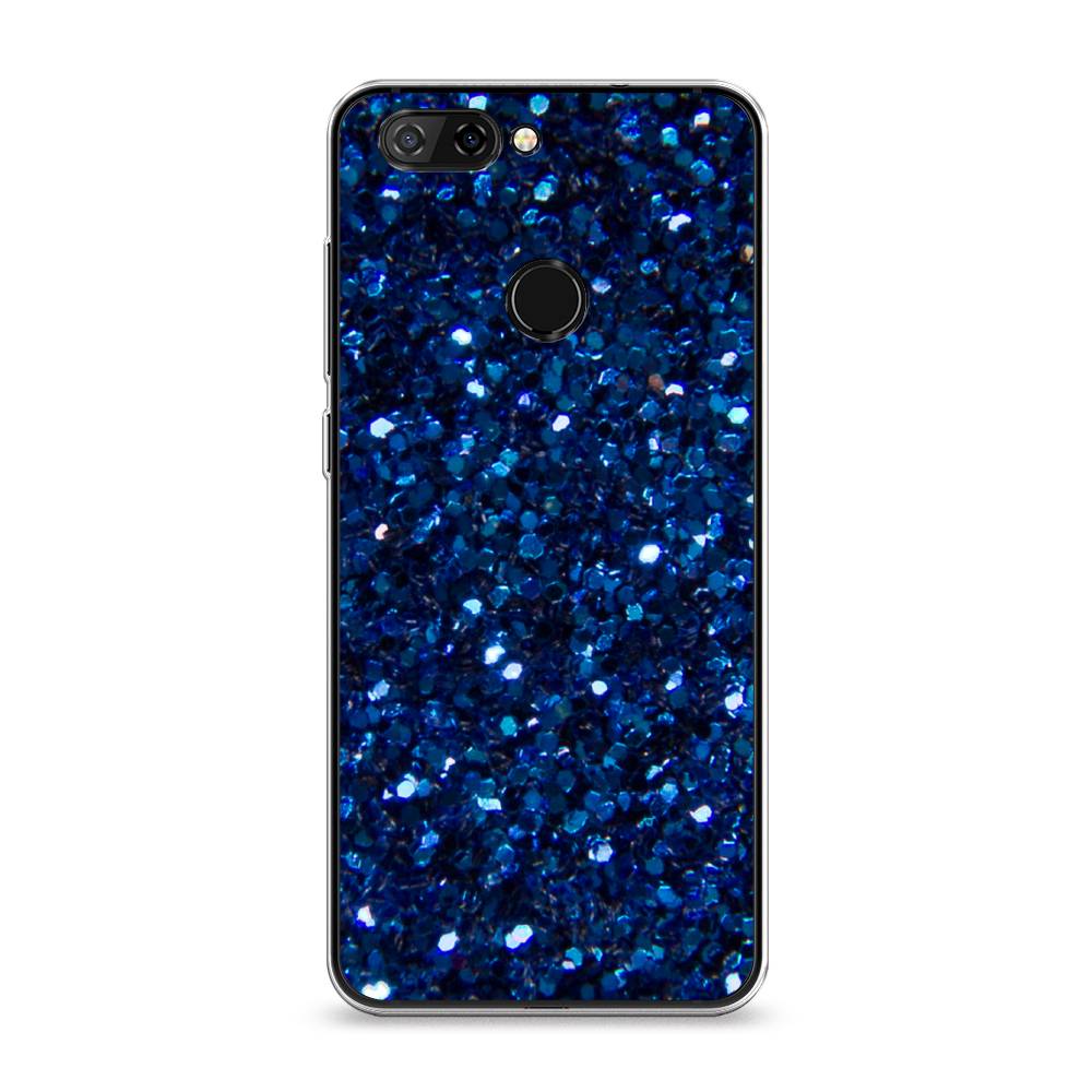 

Чехол Awog "Синие блестки рисунок" для ZTE Blade V9