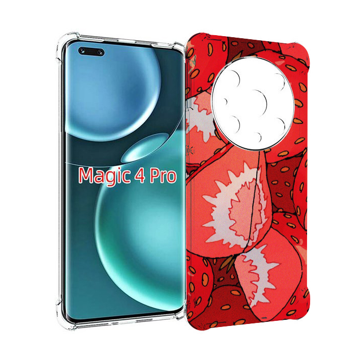 

Чехол MyPads рисованная-клубника для Honor Magic4 Pro, Прозрачный, Tocco