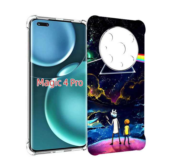 

Чехол MyPads рик и морти в космосе для Honor Magic4 Pro, Прозрачный, Tocco
