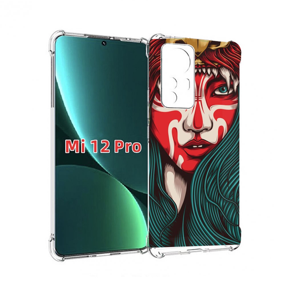 

Чехол MyPads девушка-в-маскировке для Xiaomi 12S Pro, Прозрачный, Tocco