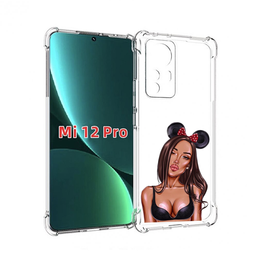 

Чехол MyPads девушка-в-купальнике-с-ушками женский для Xiaomi 12S Pro, Прозрачный, Tocco