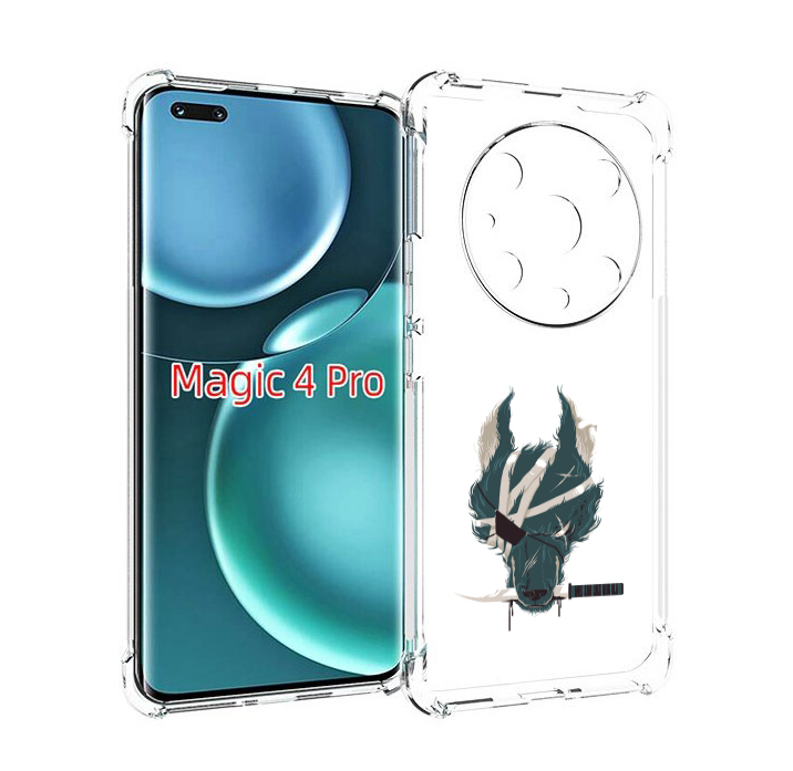 

Чехол MyPads волк-разбойник для Honor Magic4 Pro, Прозрачный, Tocco