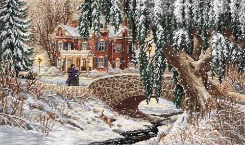 

DIMENSIONS Зимние кружева, 43*25 см