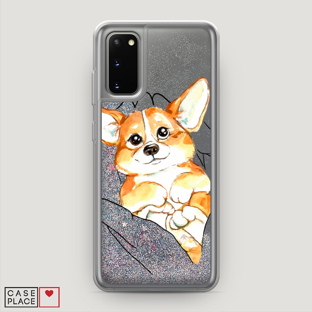 

Чехол Awog на Samsung Galaxy S20 "Корги в ладошках", Разноцветный, 29291-1