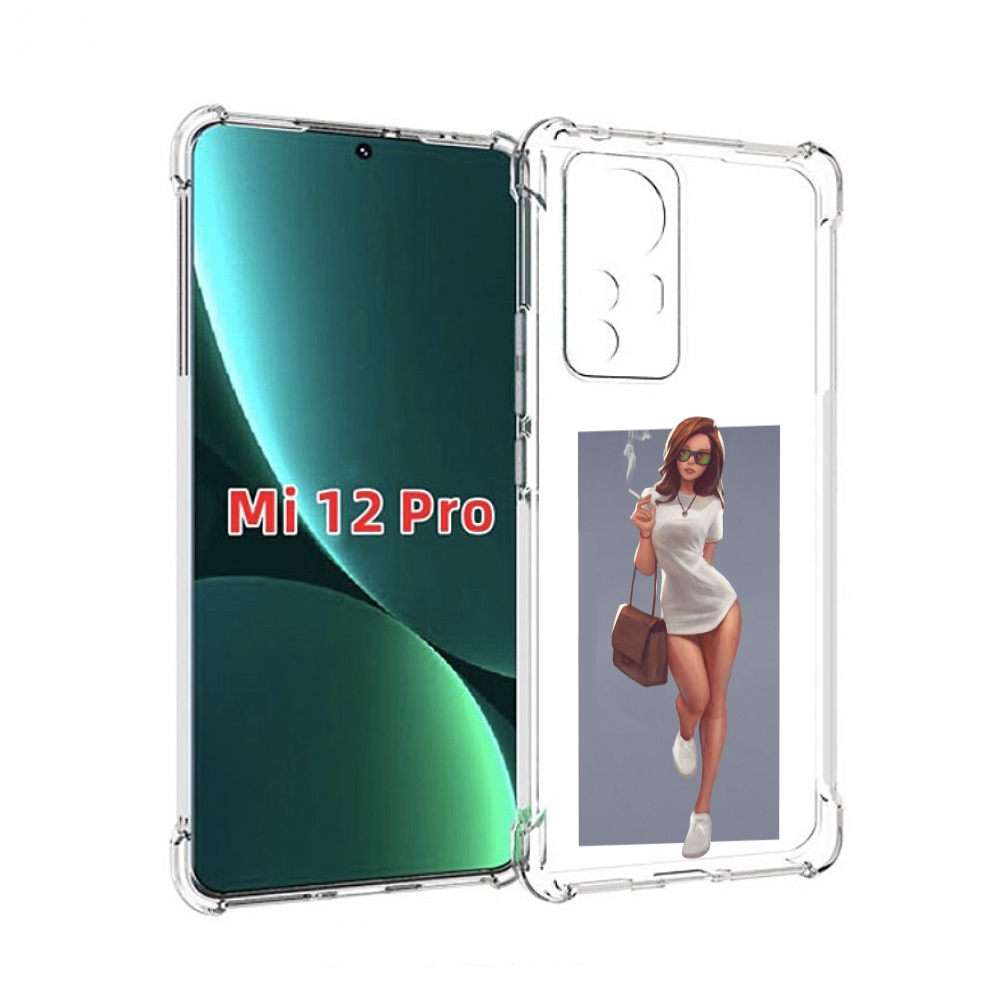 Чехол MyPads девушка-в-белой-футболке женский для Xiaomi 12S Pro