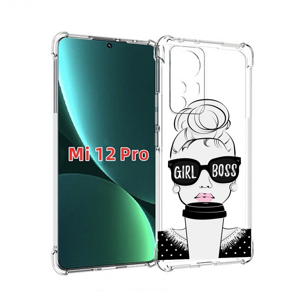 

Чехол MyPads девушка-босс женский для Xiaomi 12S Pro, Прозрачный, Tocco