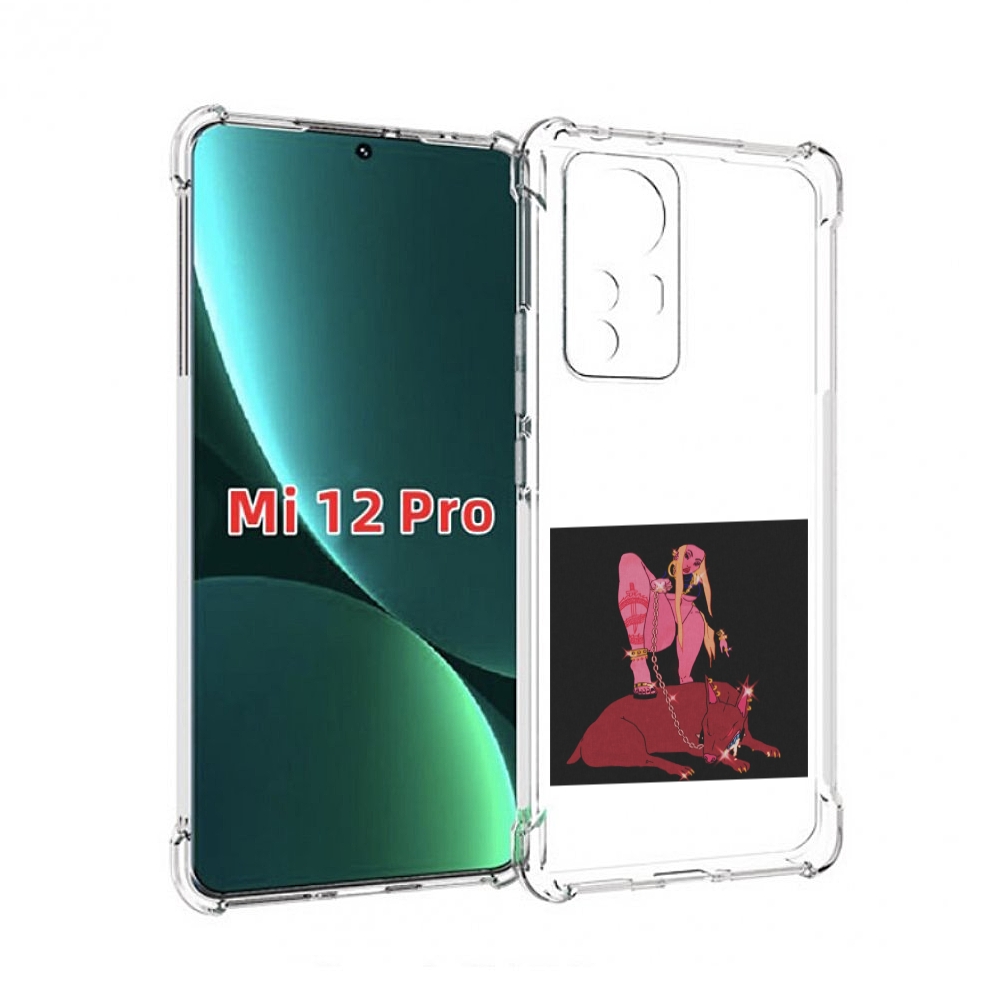 

Чехол MyPads девушка с собакой на цепи нарисованная женский для Xiaomi 12S Pro, Прозрачный, Tocco