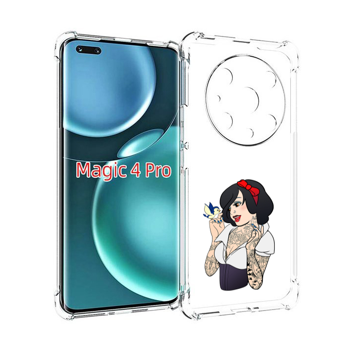 

Чехол MyPads принцесса-тату женский для Honor Magic4 Pro, Прозрачный, Tocco