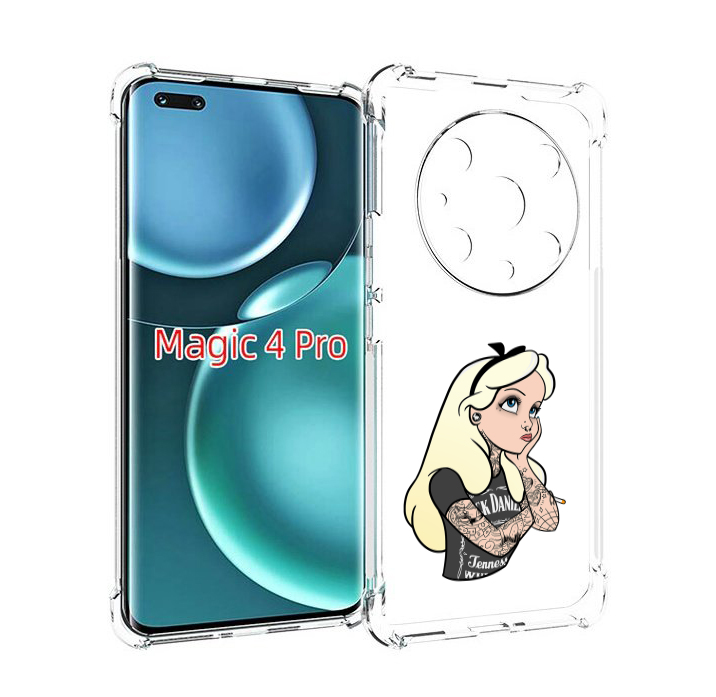 

Чехол MyPads принцесса-в-татуировках женский для Honor Magic4 Pro, Прозрачный, Tocco