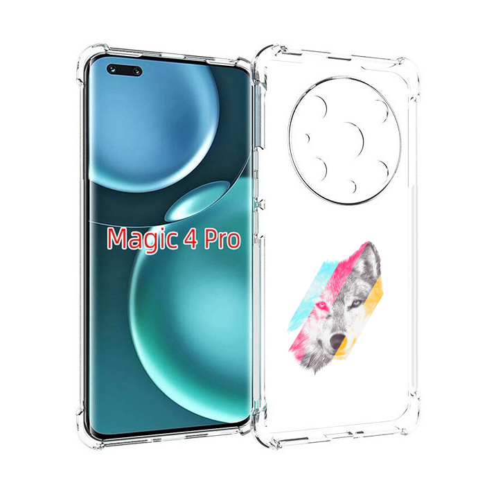 

Чехол MyPads волк градиент для Honor Magic4 Pro, Прозрачный, Tocco
