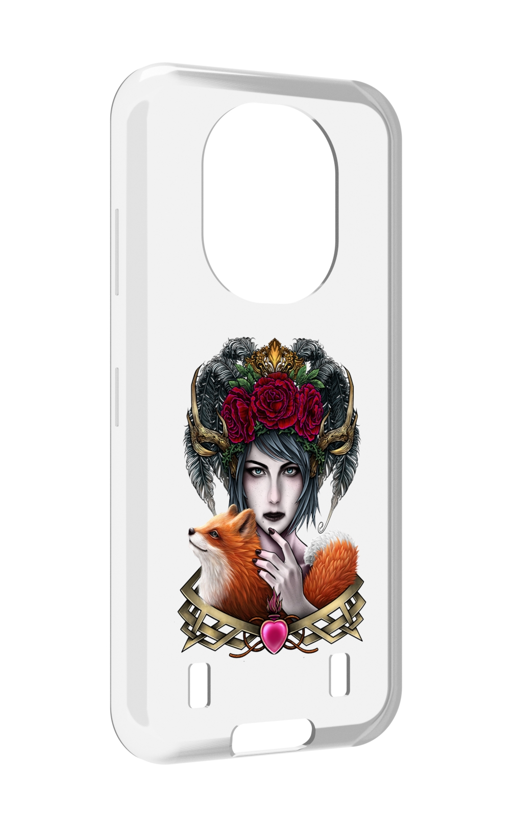 

Чехол MyPads девушка с лисой для Oukitel WP16, Прозрачный, Tocco