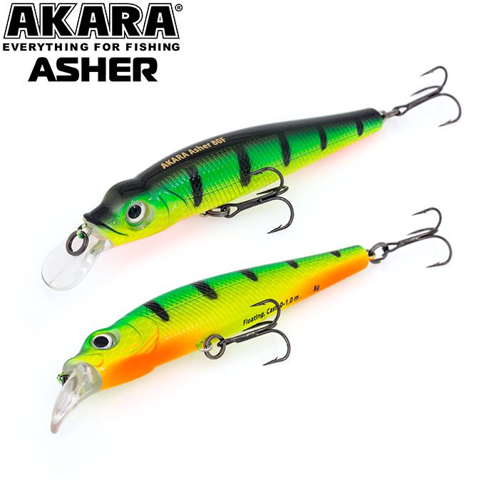 

Воблер Akara Asher 80F 8 гр 2/7 oz 3,1 in A17, Разноцветный, Asher