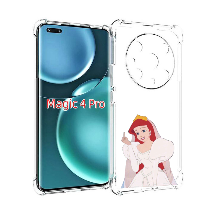 

Чехол MyPads принцесса-Русалочка-Ариель женский для Honor Magic4 Pro, Прозрачный, Tocco