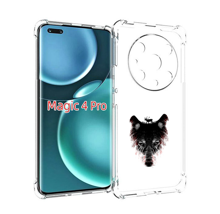 

Чехол MyPads волк в траве для Honor Magic4 Pro, Прозрачный, Tocco