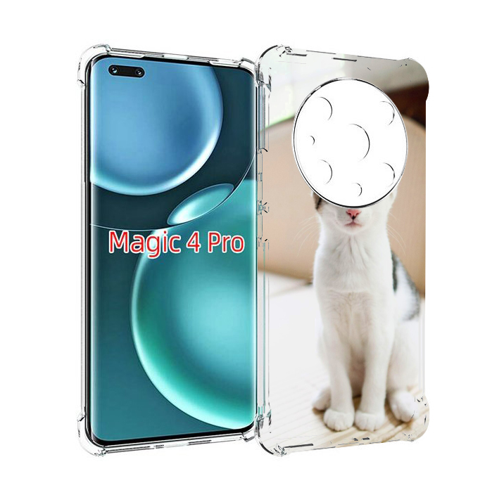 

Чехол MyPads порода кошка эгеиская для Honor Magic4 Pro, Прозрачный, Tocco