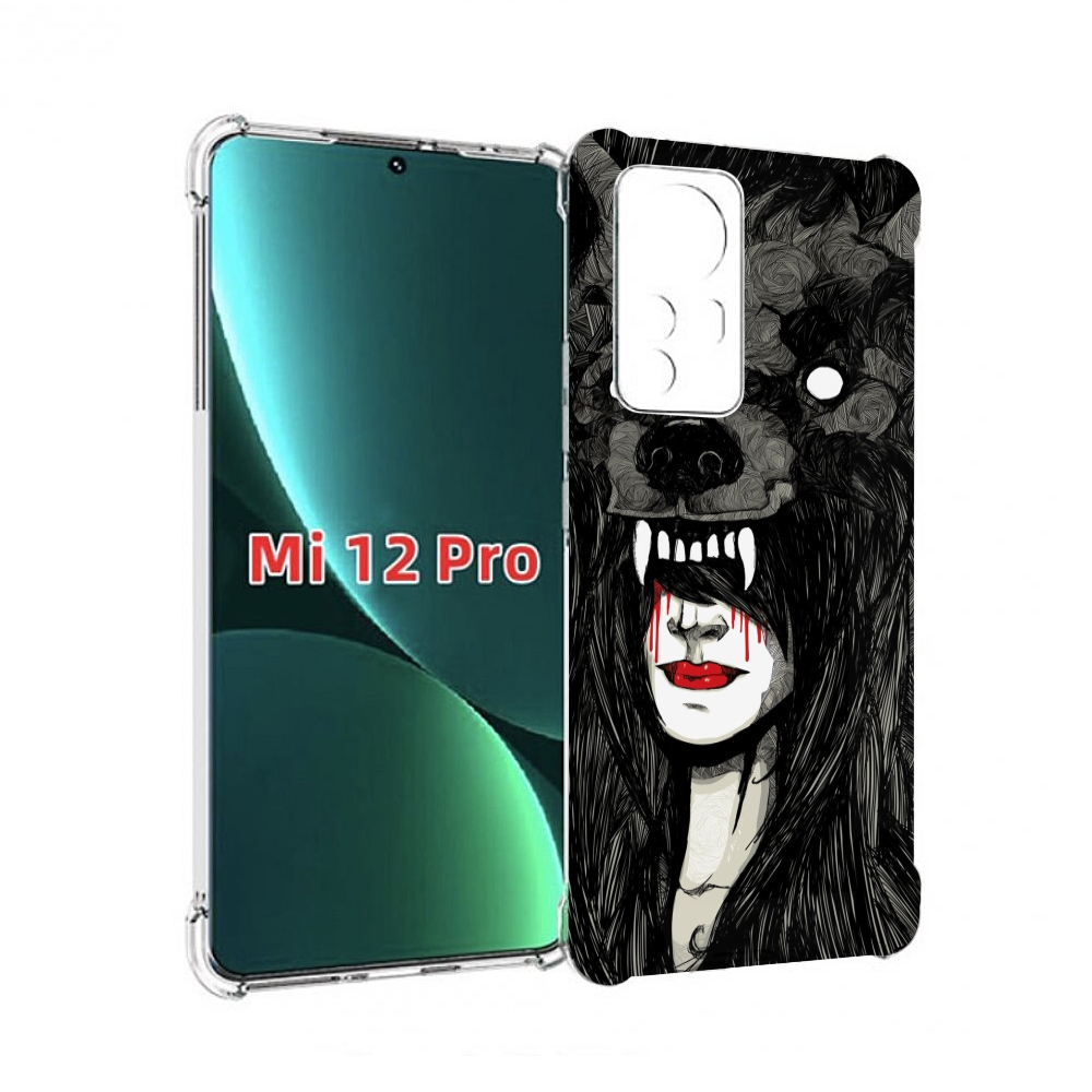 

Чехол MyPads девушка в шкуре волка женский для Xiaomi 12S Pro, Прозрачный, Tocco