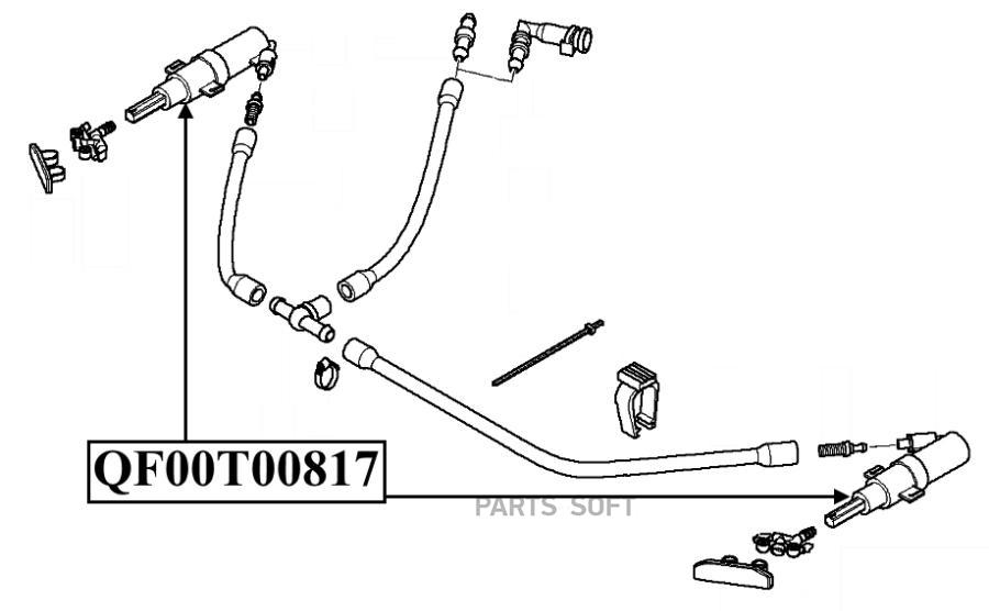 

Форсунка омывателя фары LH RH QUATTRO FRENI qf10n00129