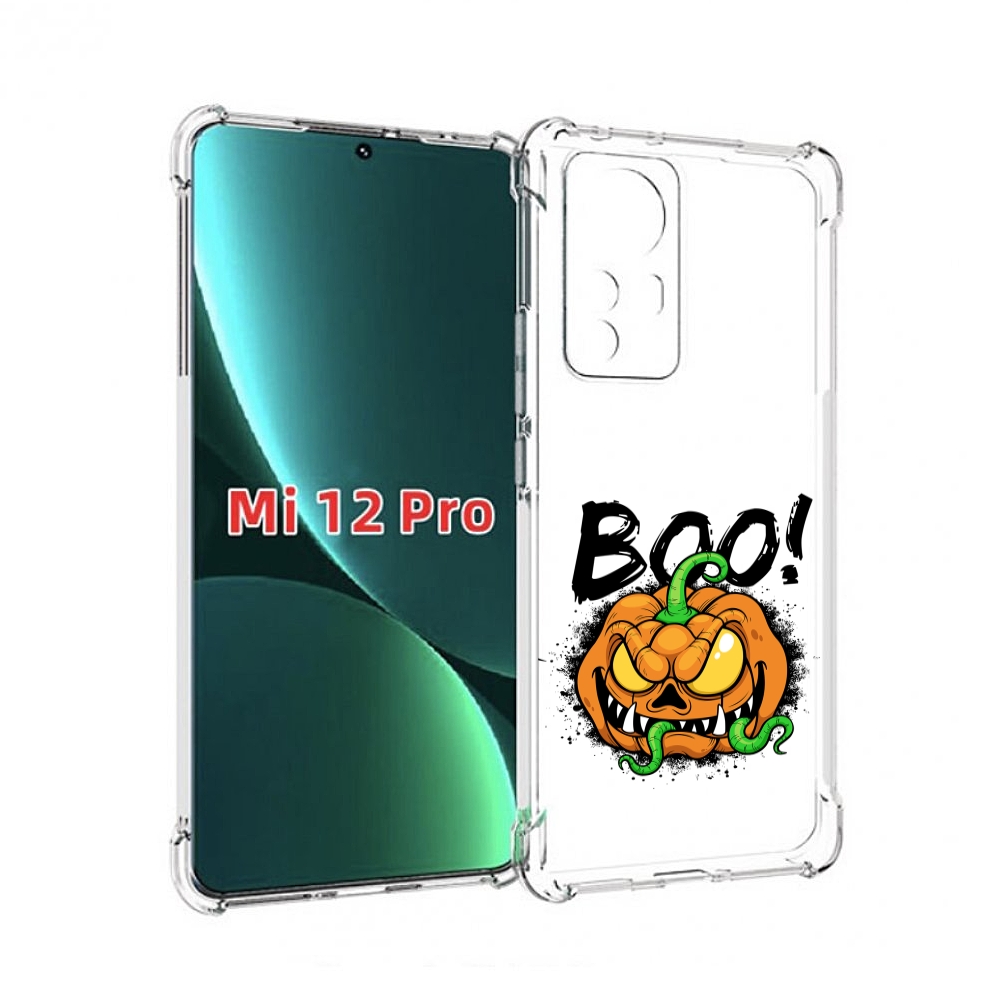 

Чехол MyPads Хэллоуин бу для Xiaomi 12S Pro, Прозрачный, Tocco