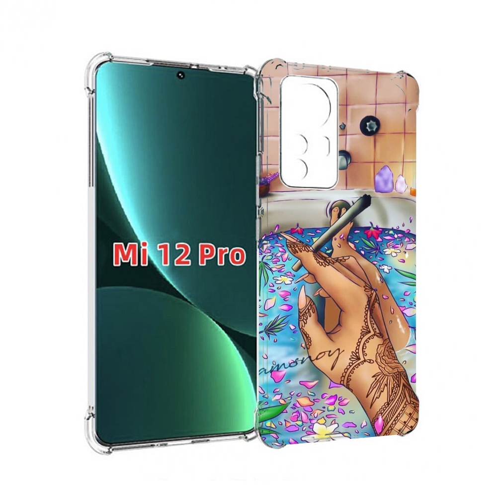

Чехол MyPads девушка в ванне женский для Xiaomi 12S Pro, Прозрачный, Tocco